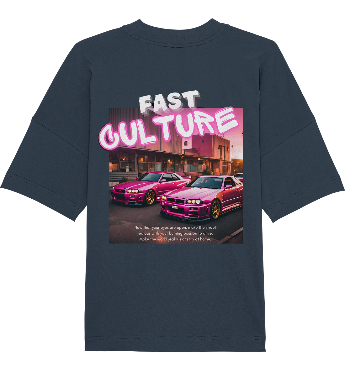 Fast Culture Sky Pink - Organic Oversize Shirt