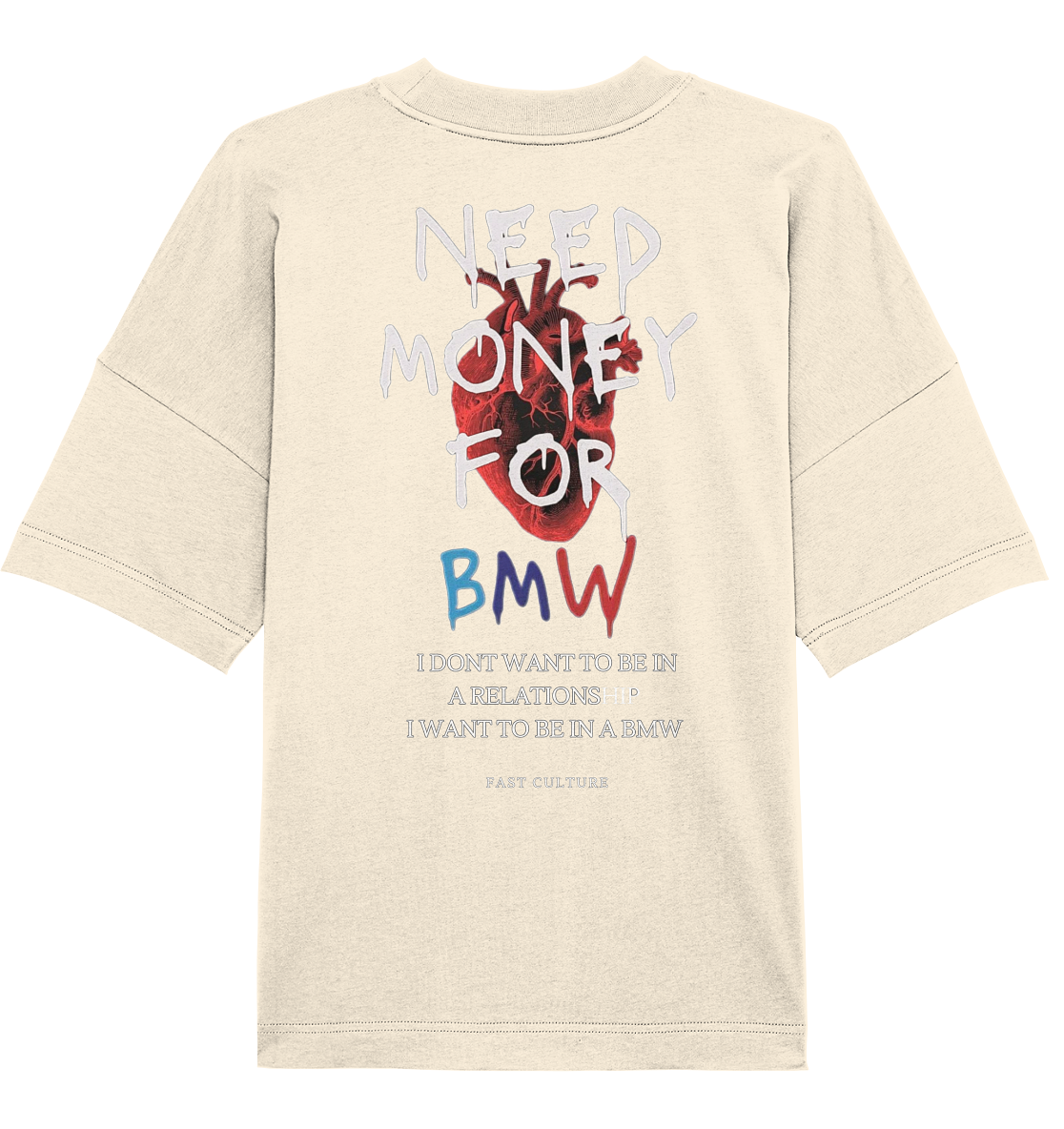HEART FAST CULTURE - Organic Oversize Shirt
