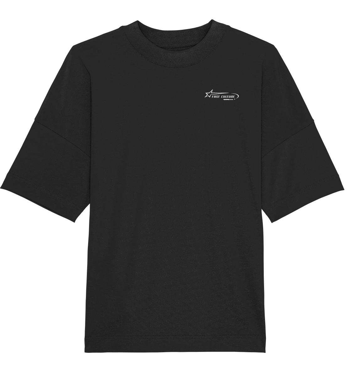 FAST CULTURE Sign Oversize-Shirt BLANCO - Organic Oversize Shirt (Stick)