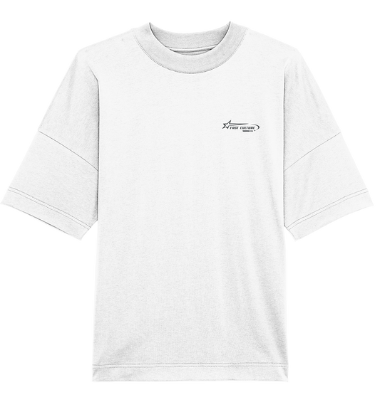 FAST CULTURE SIGN BLANCO - Organic Oversize Shirt (Stick)
