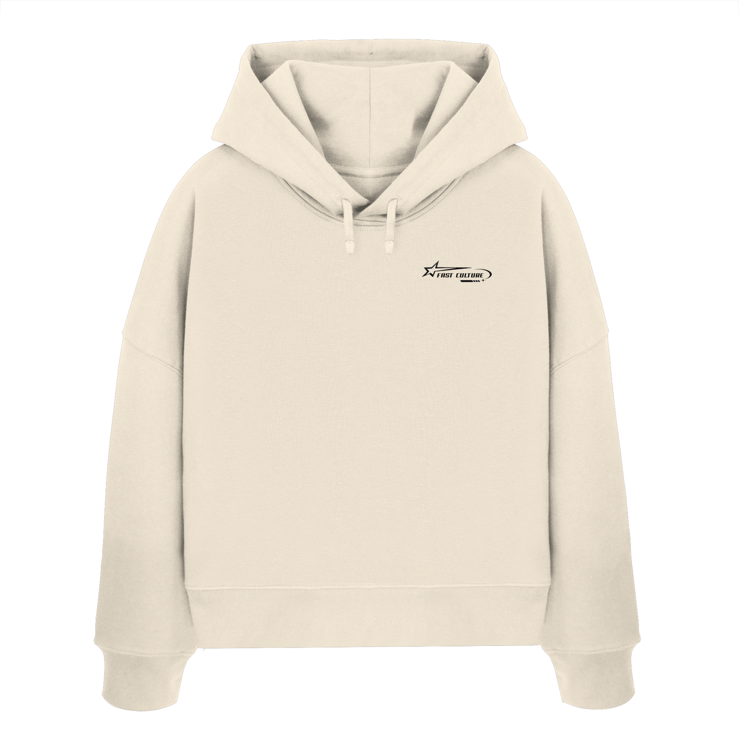 FAST CULTURE BLANCO - Womens Organic Boxcut Hoodie